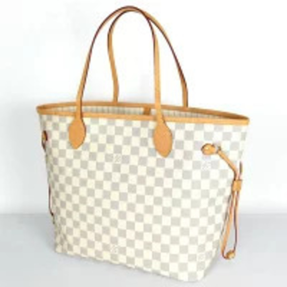 Louis Vuitton Azur Neverfull Damier Tote Bag White